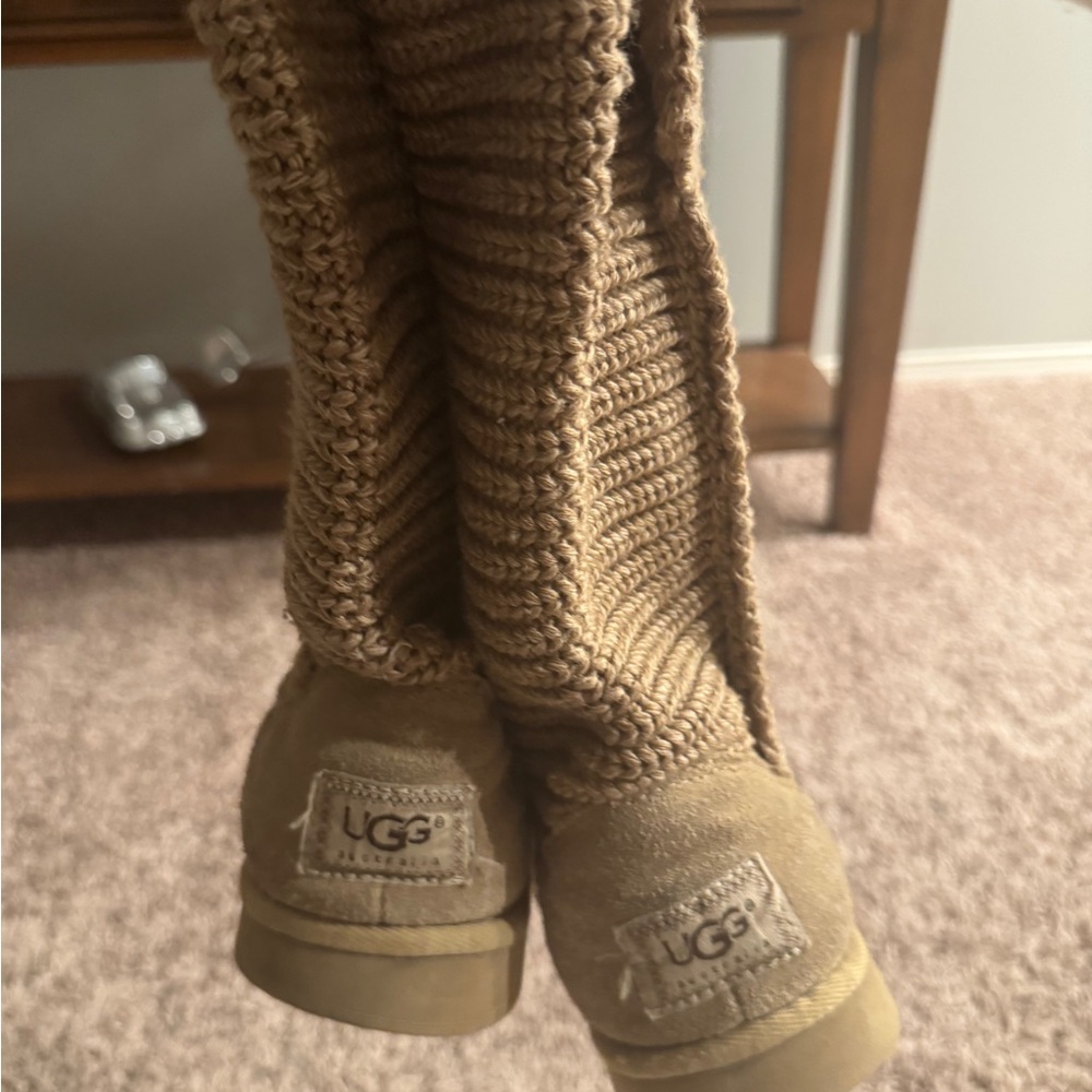 UGG Brown Knit Boots